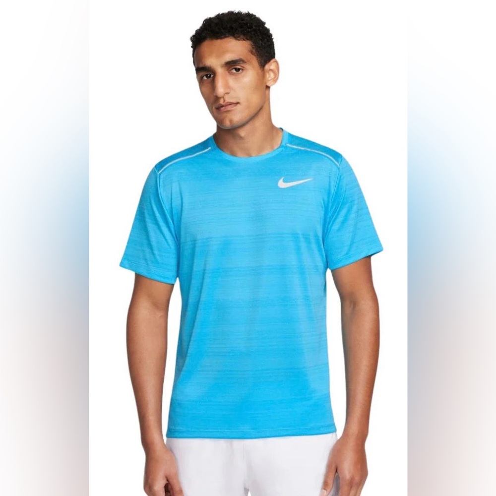 Nike Men’s Dri-Fit Miler Running Shirt - AJ7565-416 - Size M - NWT